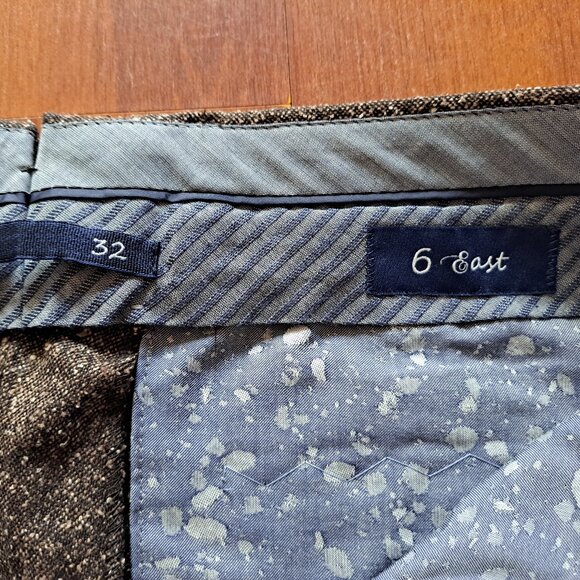 NEW 6 East Men's Brown with dots Pants Size 32 - Picture 8 of 16